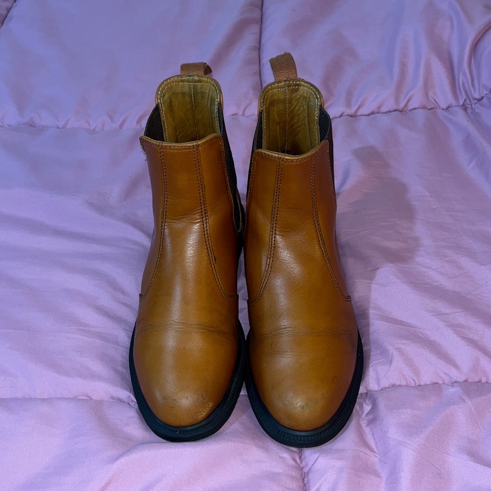 Dr. Martens Flora Chelsea Ankle Boots Mocha Brown Women's Size 8US 6UK 39EU - Picture 2 of 6